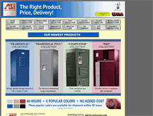 Tablet Screenshot of metal-lockers.com